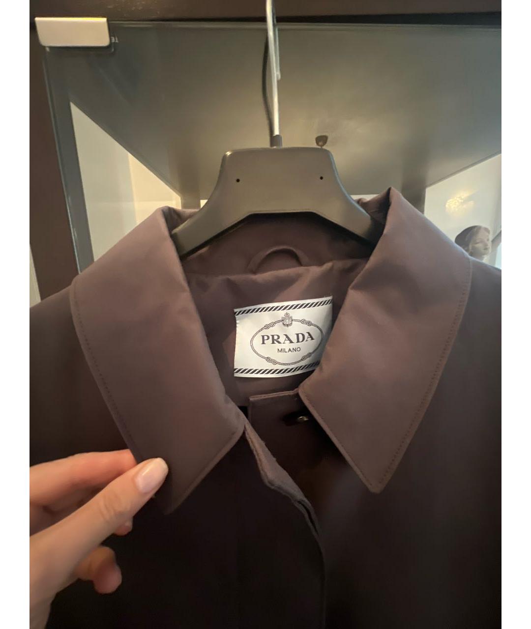 PRADA Серый тренч/плащ, фото 3