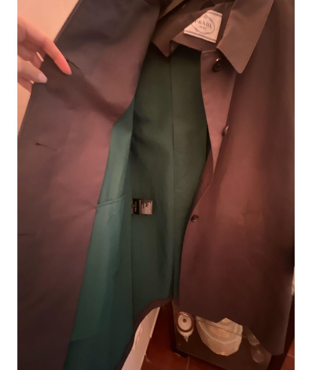 PRADA Серый тренч/плащ, фото 7