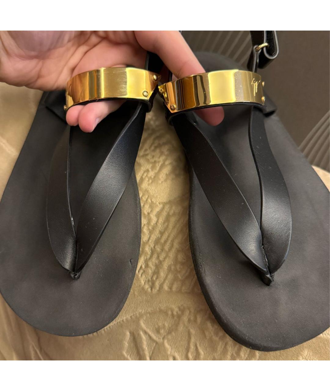 GIUSEPPE ZANOTTI DESIGN Черные сандалии, фото 4