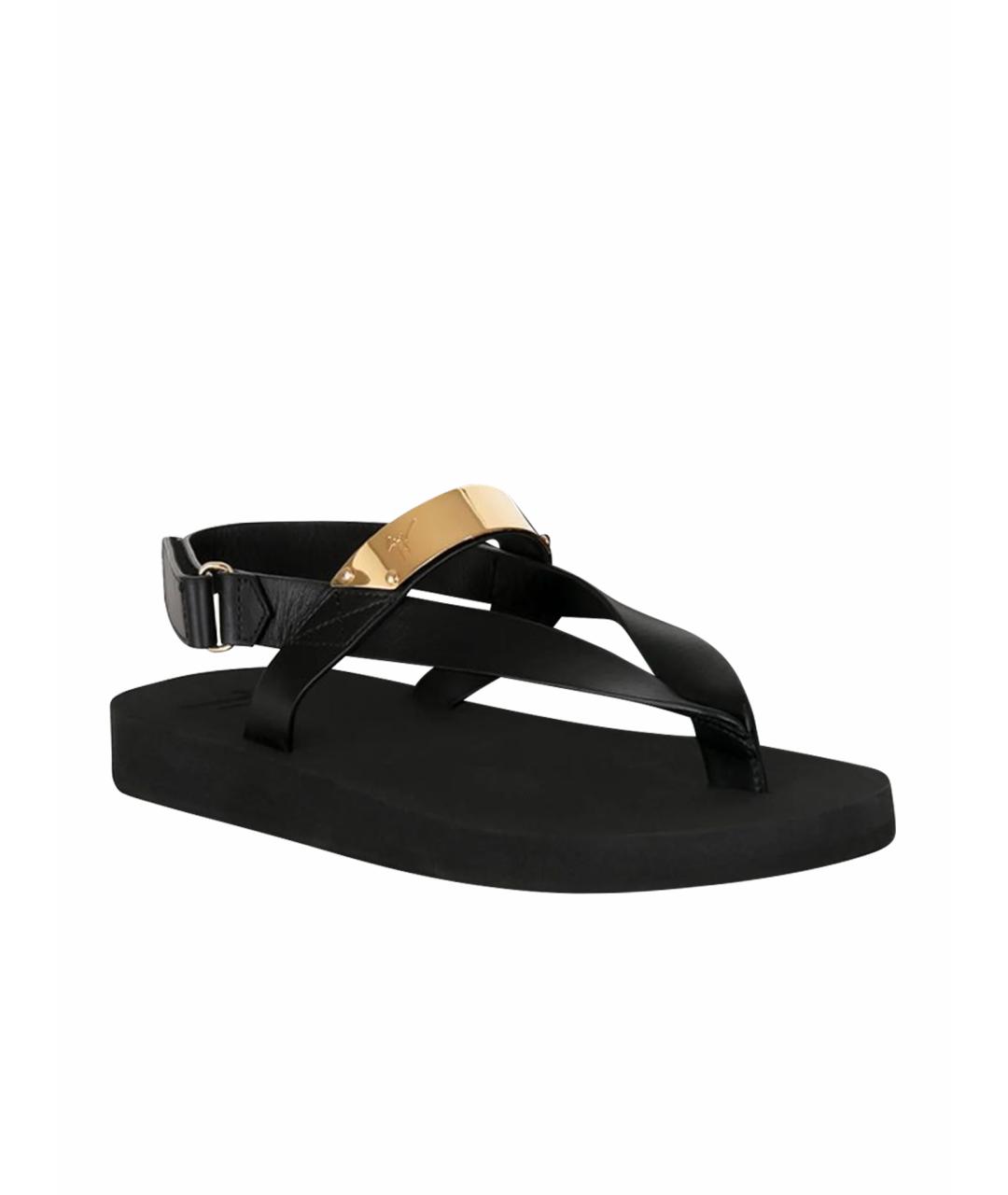 GIUSEPPE ZANOTTI DESIGN Черные сандалии, фото 1