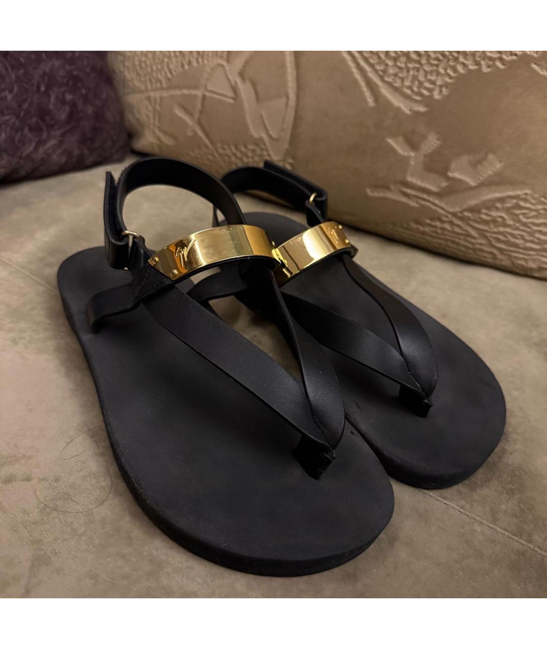 GIUSEPPE ZANOTTI DESIGN Черные сандалии, фото 3