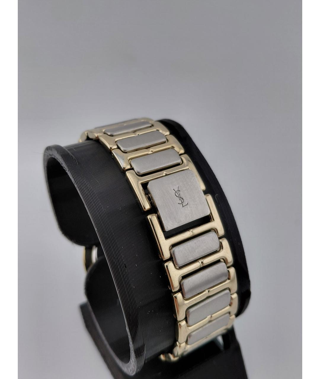 SAINT LAURENT Золотые стальные часы, фото 5