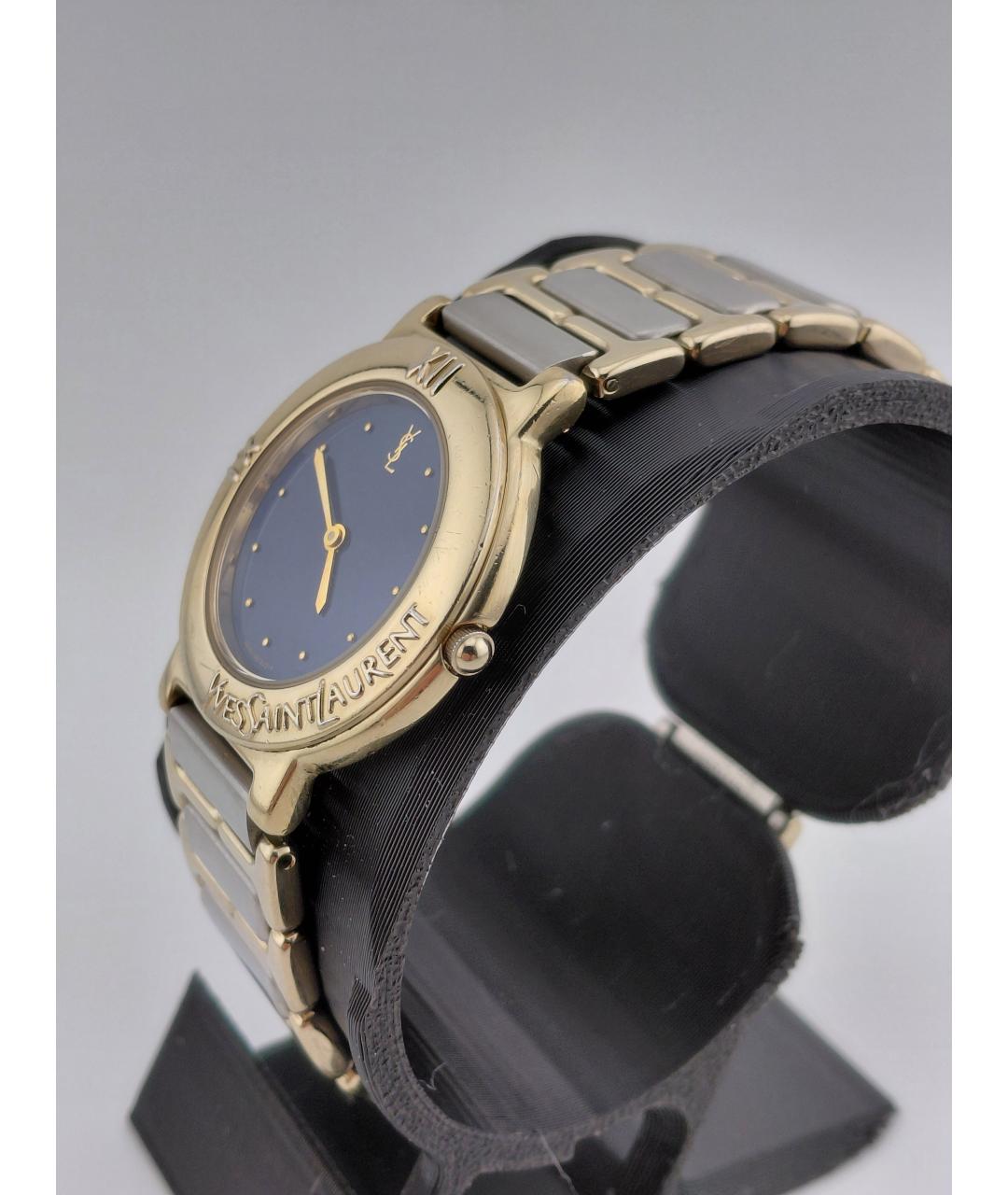SAINT LAURENT Золотые стальные часы, фото 3