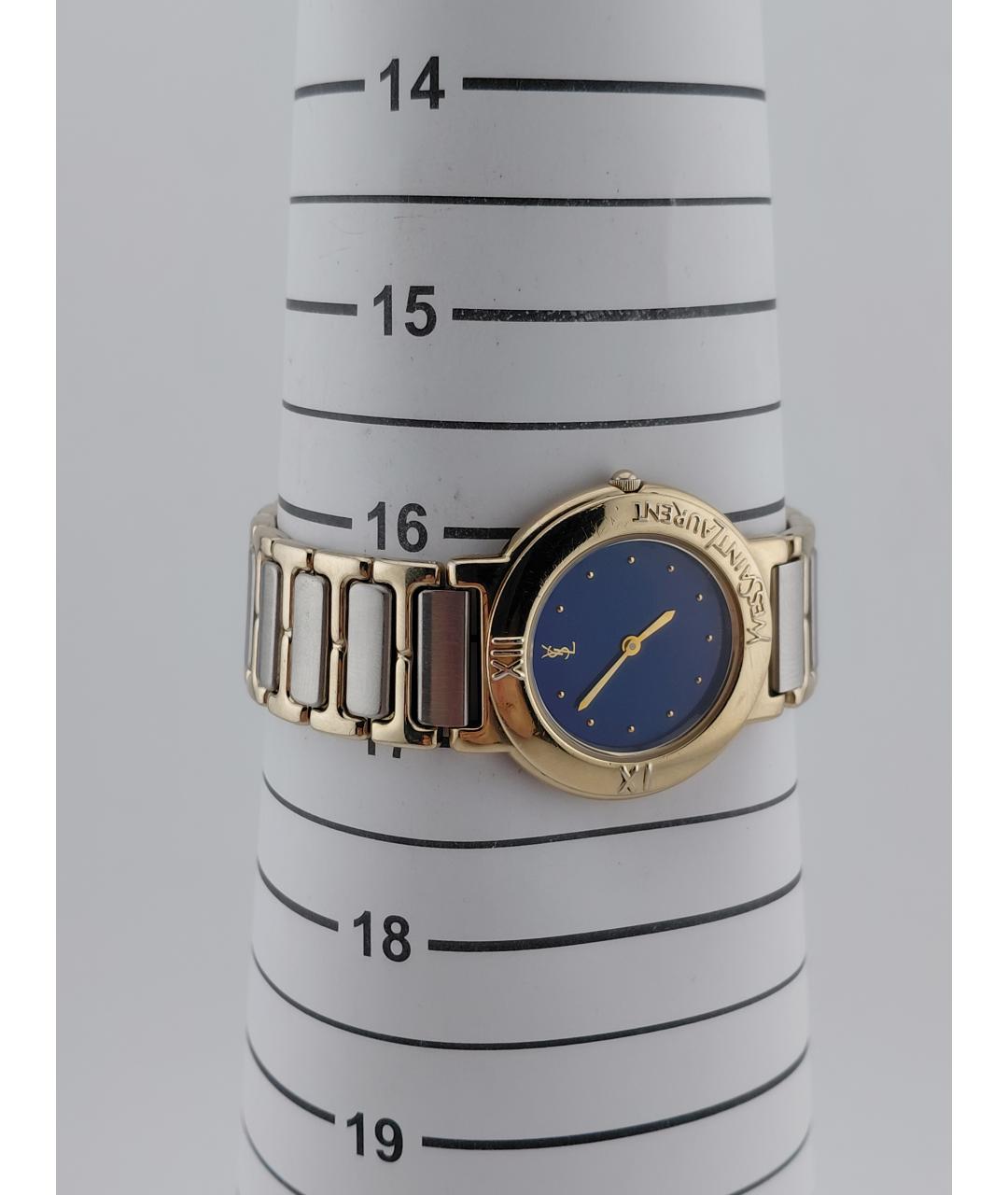 SAINT LAURENT Золотые стальные часы, фото 6