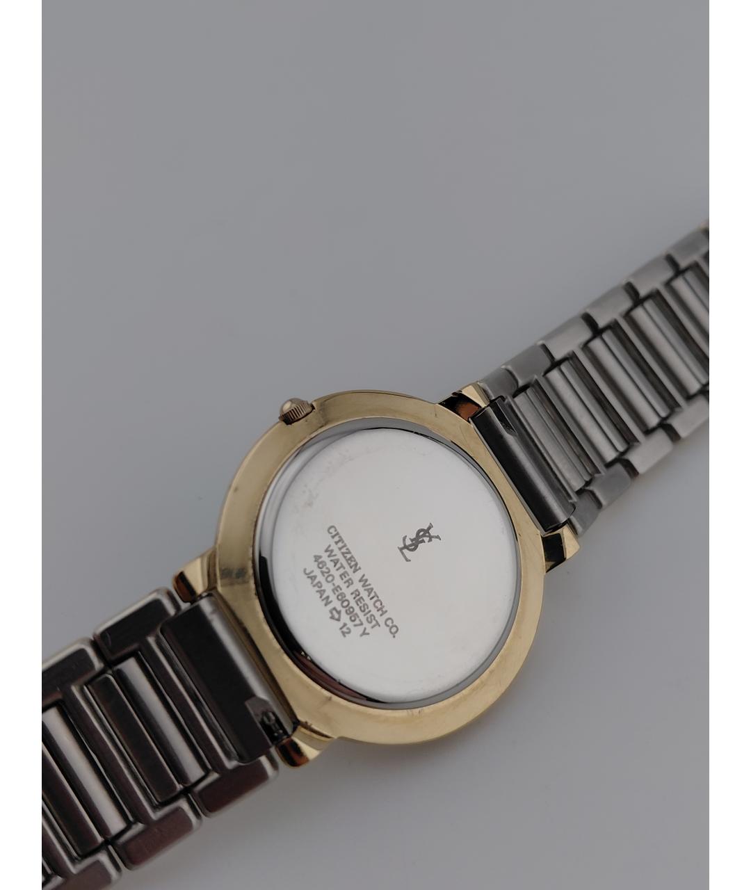 SAINT LAURENT Золотые стальные часы, фото 7