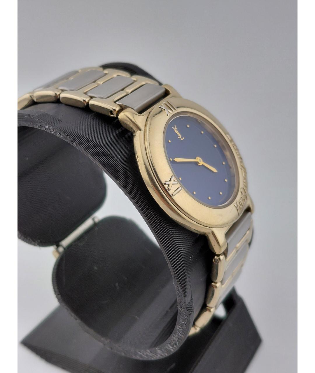 SAINT LAURENT Золотые стальные часы, фото 2