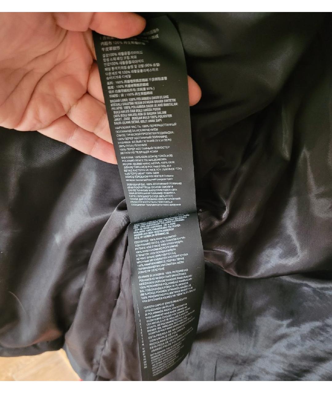 PRADA Черное полиэстеровое пальто, фото 7