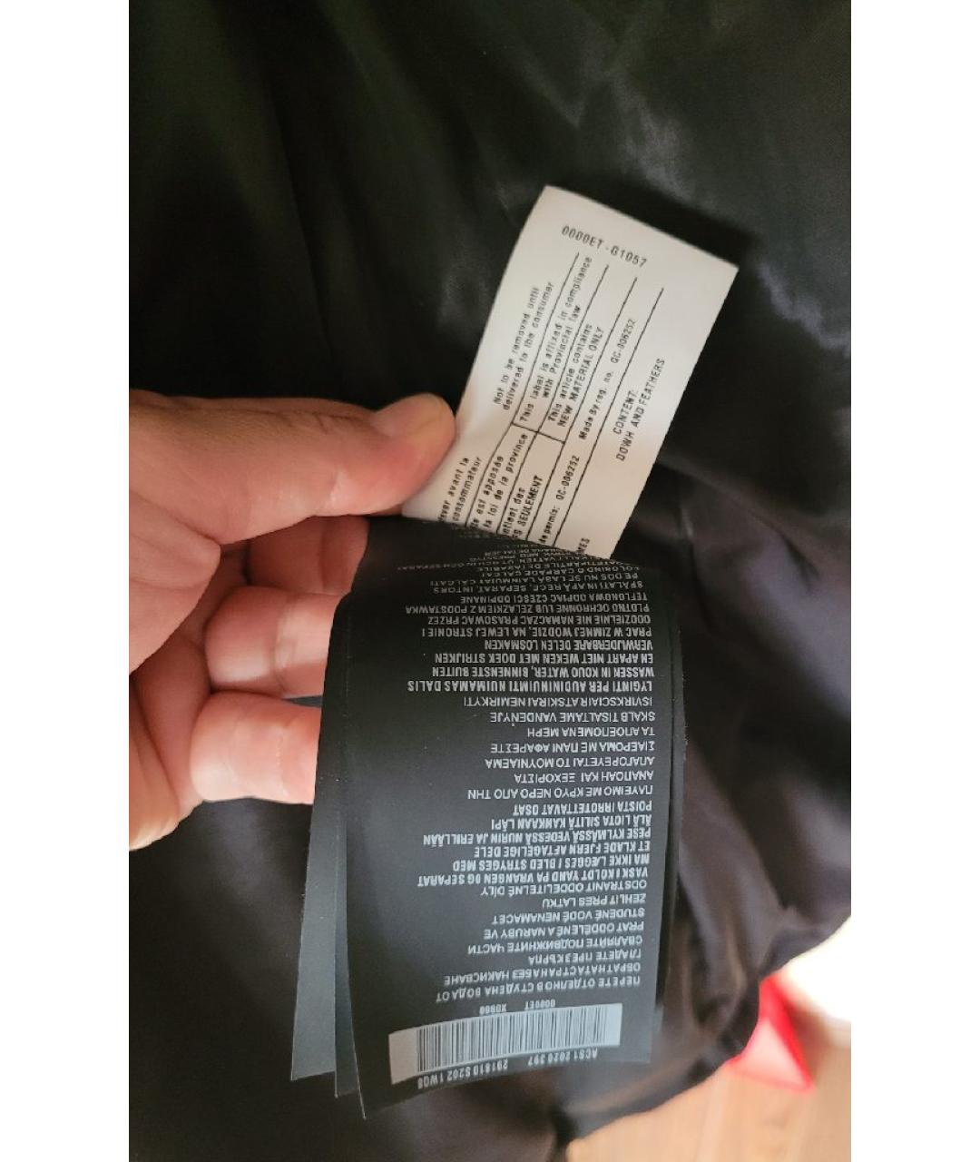PRADA Черное полиэстеровое пальто, фото 5