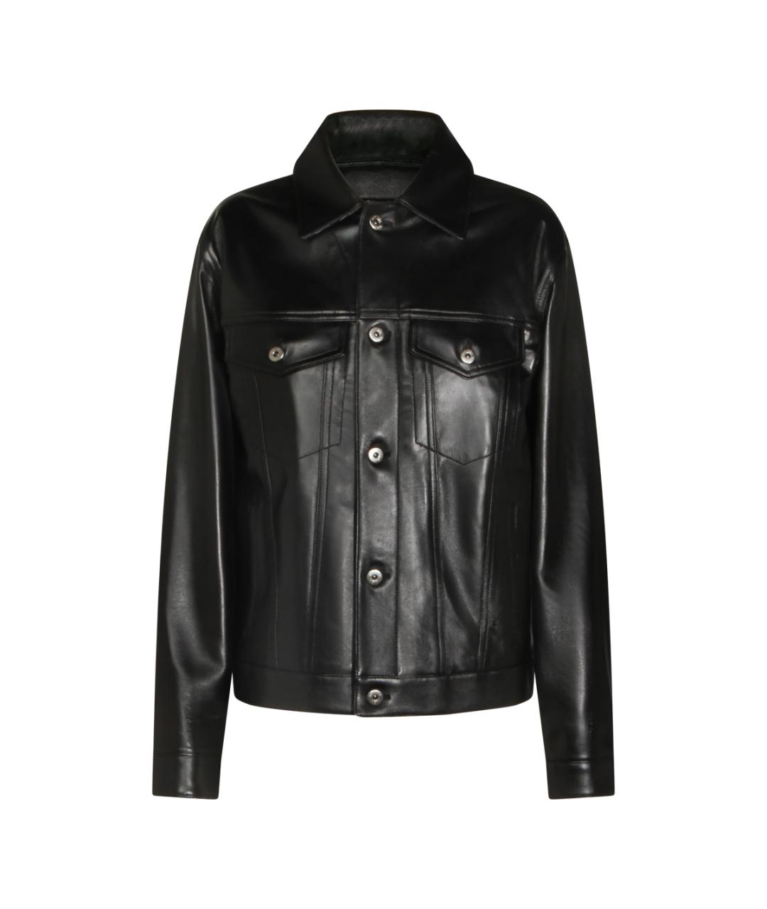 BOTTEGA VENETA Черная кожаная куртка, фото 1