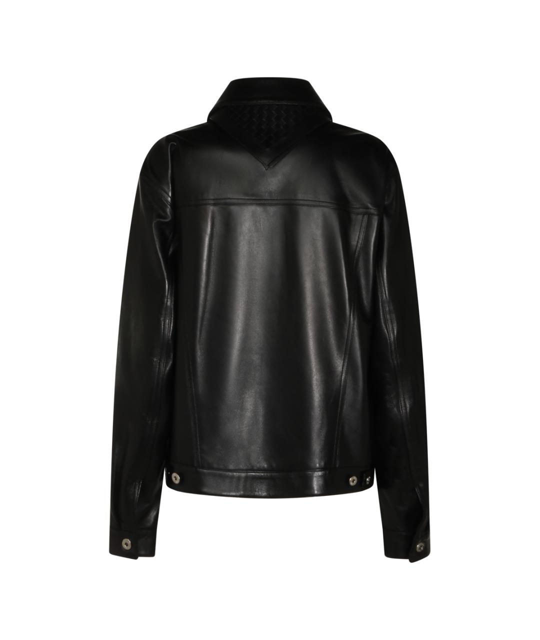 BOTTEGA VENETA Черная кожаная куртка, фото 2