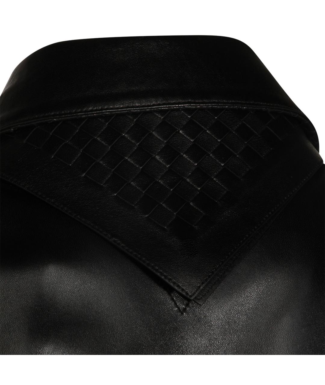 BOTTEGA VENETA Черная кожаная куртка, фото 5