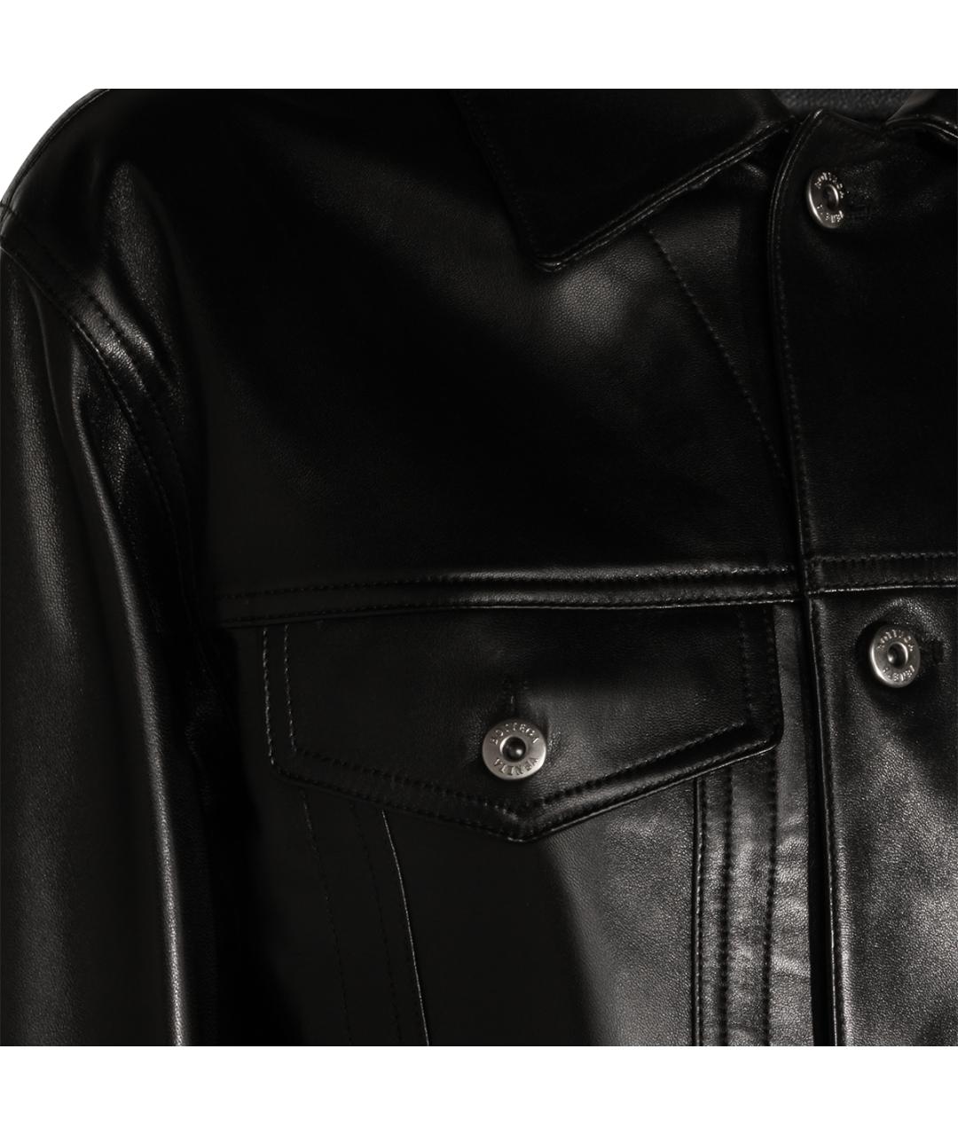 BOTTEGA VENETA Черная кожаная куртка, фото 3