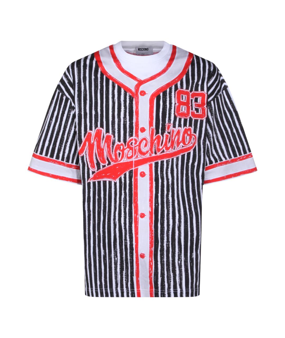 MOSCHINO Мульти хлопковая футболка, фото 1