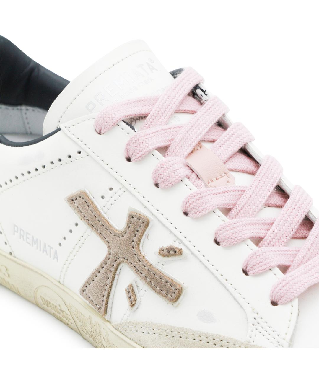 PREMIATA Белые кожаные кроссовки, фото 4
