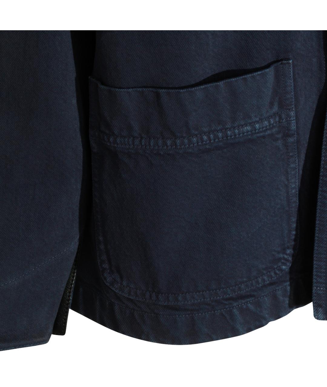 MIU MIU Темно-синяя хлопковая куртка, фото 4