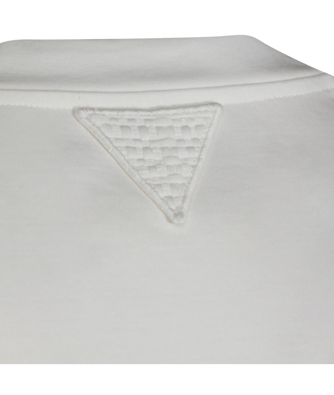 BOTTEGA VENETA Белая хлопковая футболка, фото 4