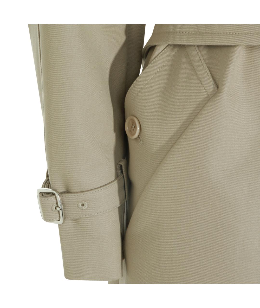 MAX MARA Бежевый хлопковый тренч/плащ, фото 5