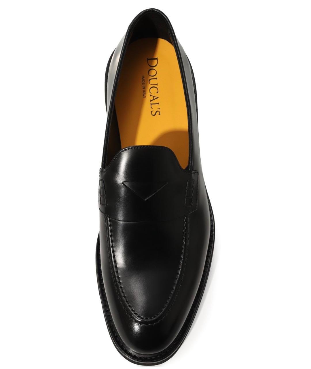 DOUCAL'S Черные кожаные лоферы, фото 2