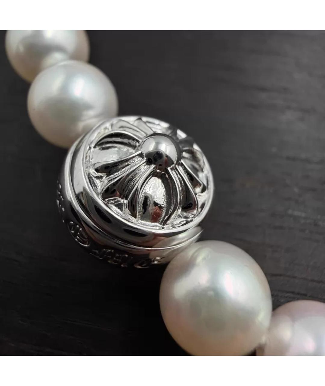 CHROME HEARTS Белый жемчужный браслет, фото 4