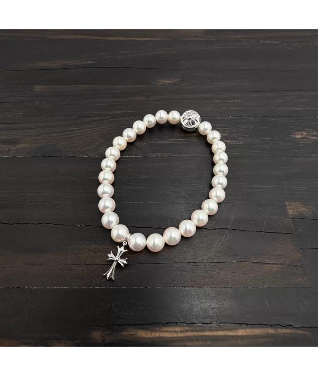 CHROME HEARTS Белый жемчужный браслет, фото 6