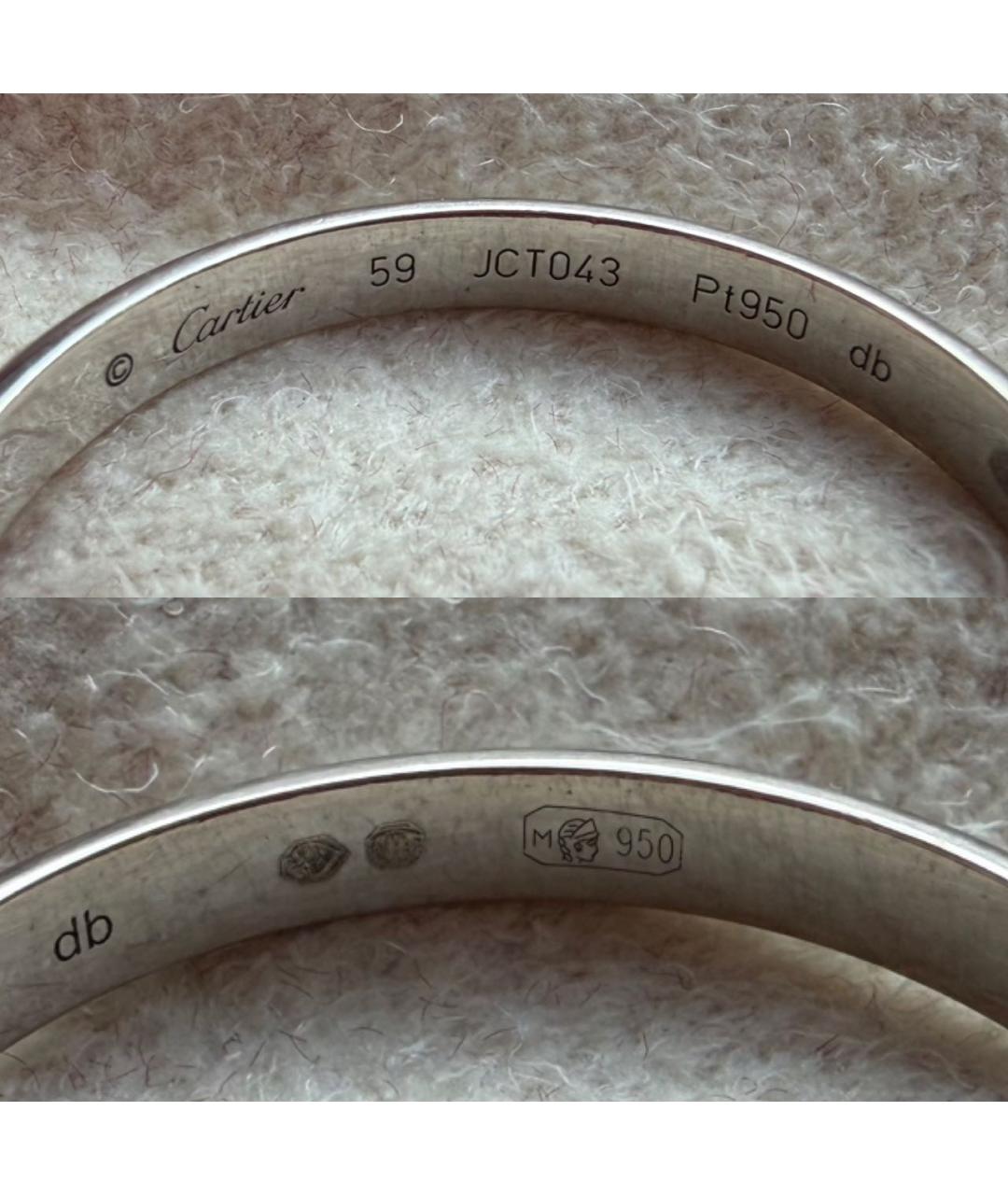 CARTIER Серое платиновое кольцо, фото 7