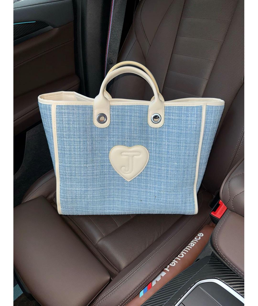 JUICY COUTURE Голубая сумка тоут, фото 2