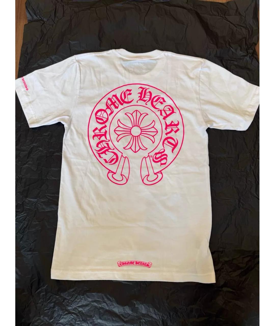 CHROME HEARTS Белая хлопковая футболка, фото 3