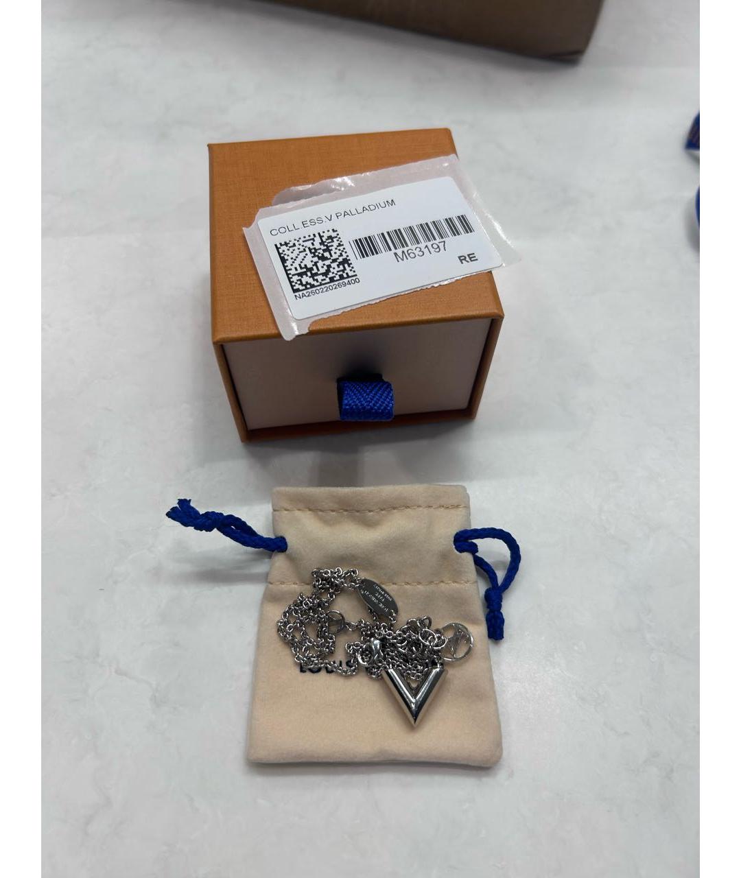 LOUIS VUITTON Серебряная металлическая подвеска, фото 3