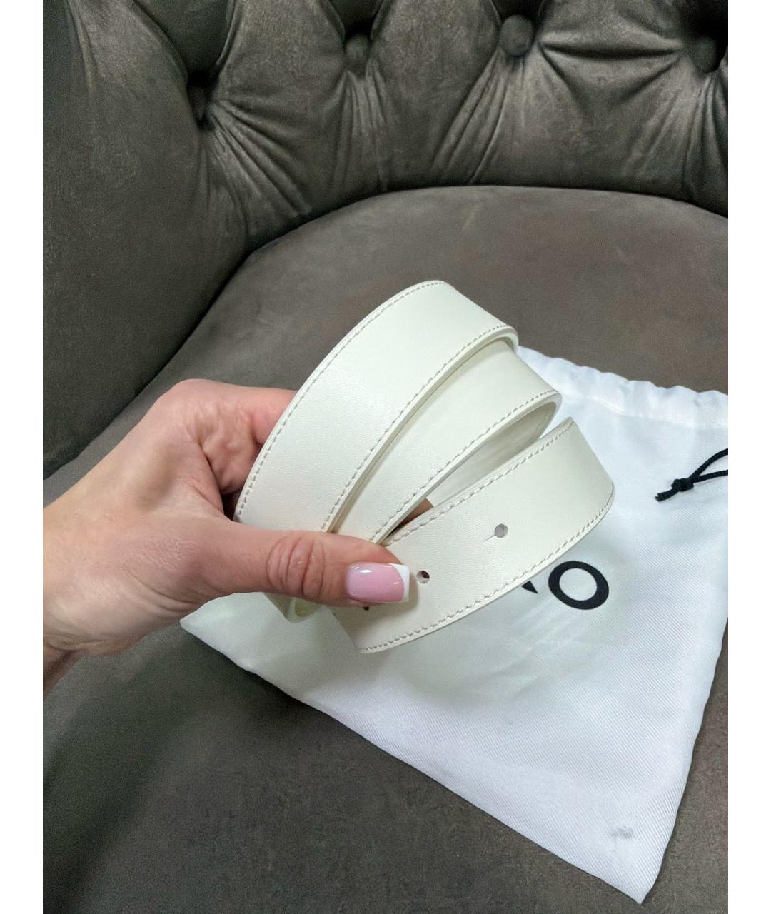 PINKO Белый кожаный ремень, фото 4