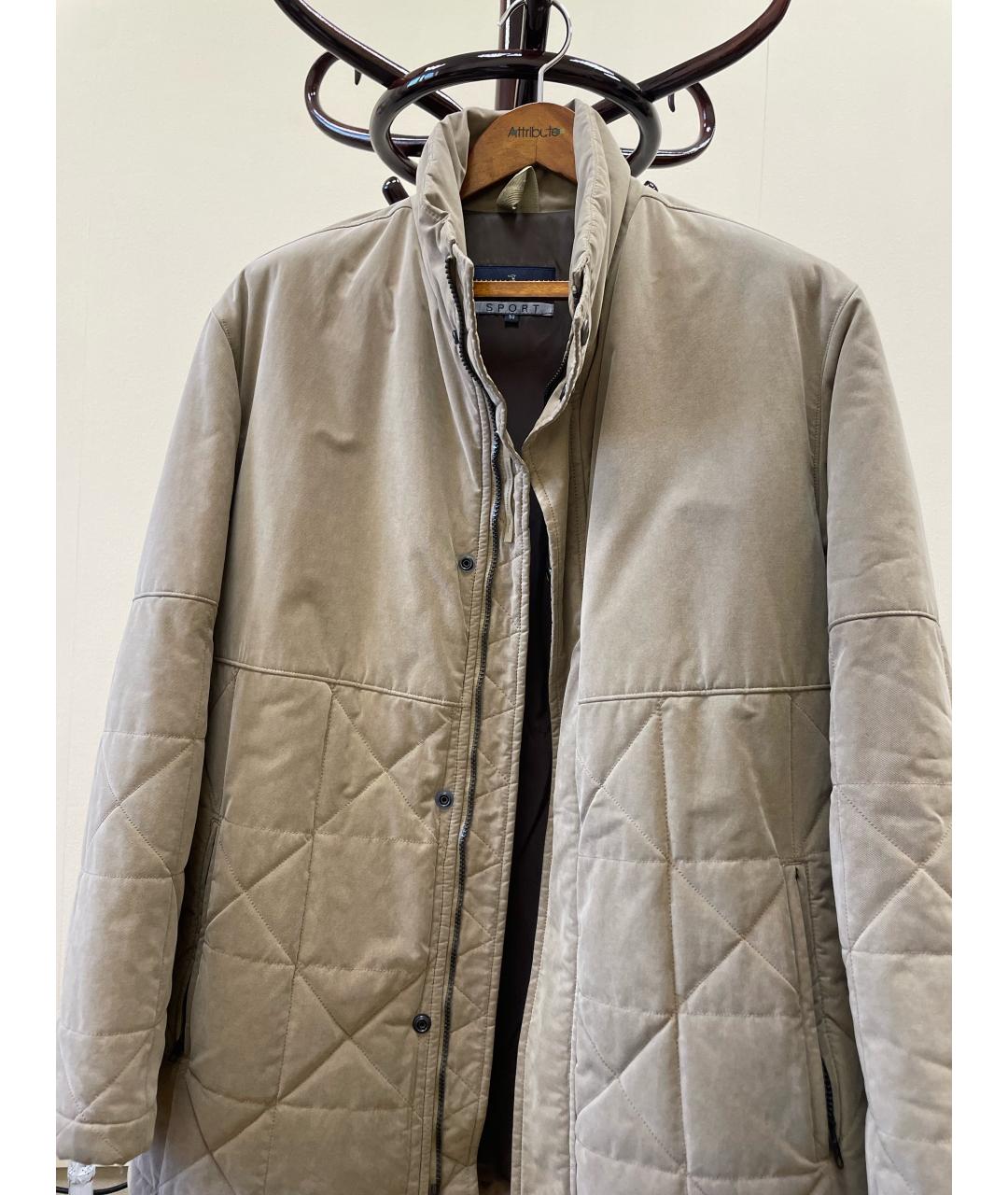 TRUSSARDI Бежевая хлопковая куртка, фото 4