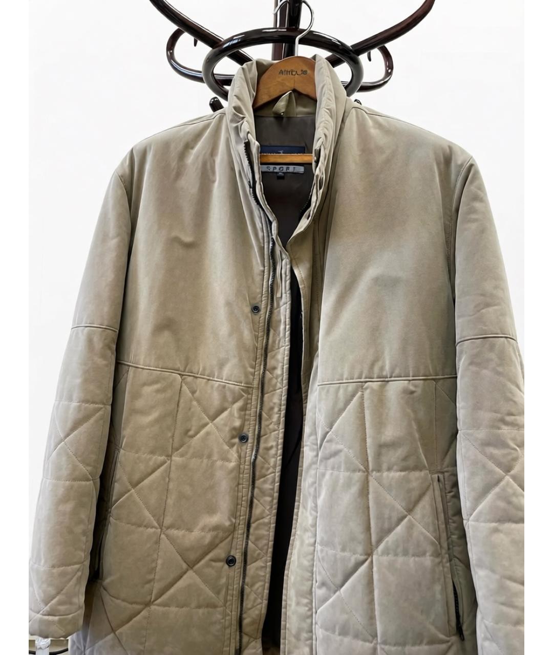 TRUSSARDI Бежевая хлопковая куртка, фото 6