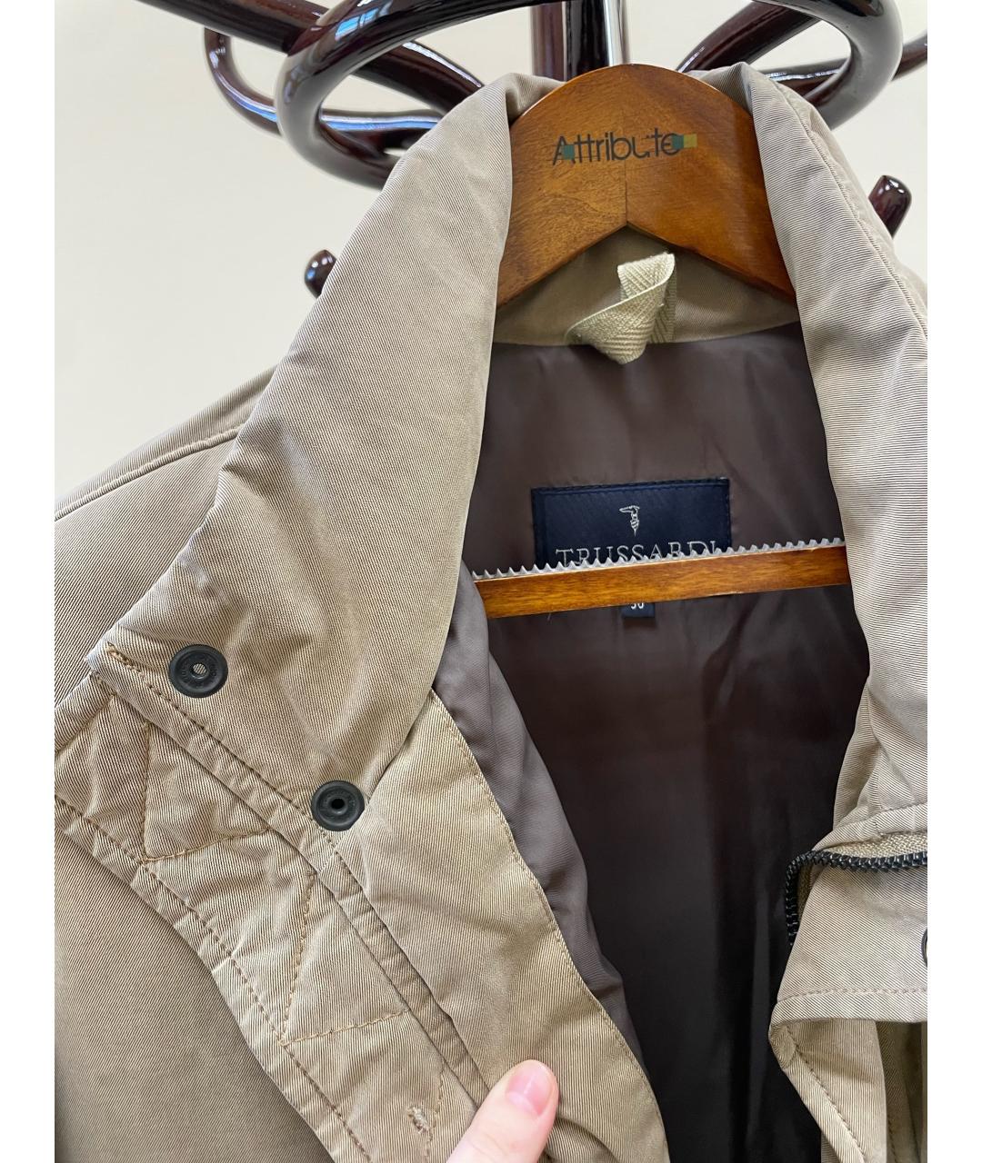 TRUSSARDI Бежевая хлопковая куртка, фото 3