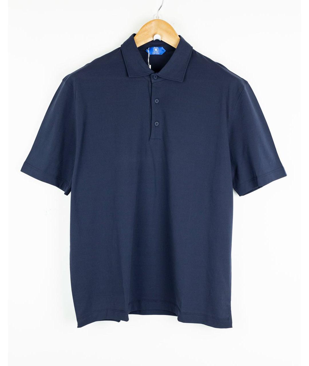 1017 ALYX 9SM Темно-синее хлопковое поло с коротким рукавом, фото 5