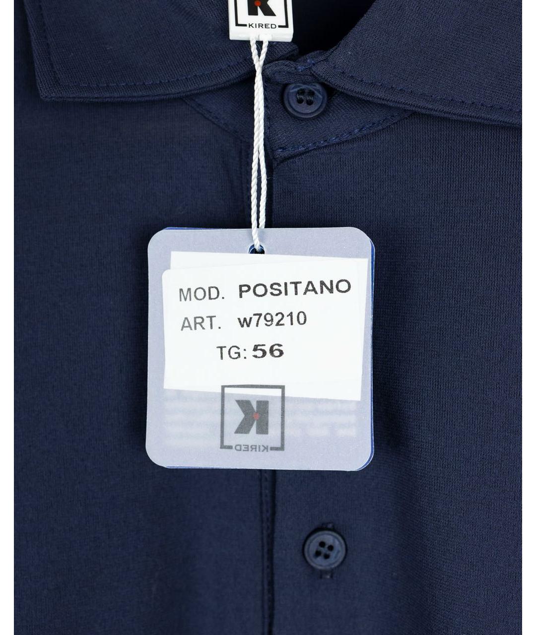 1017 ALYX 9SM Темно-синее хлопковое поло с коротким рукавом, фото 3