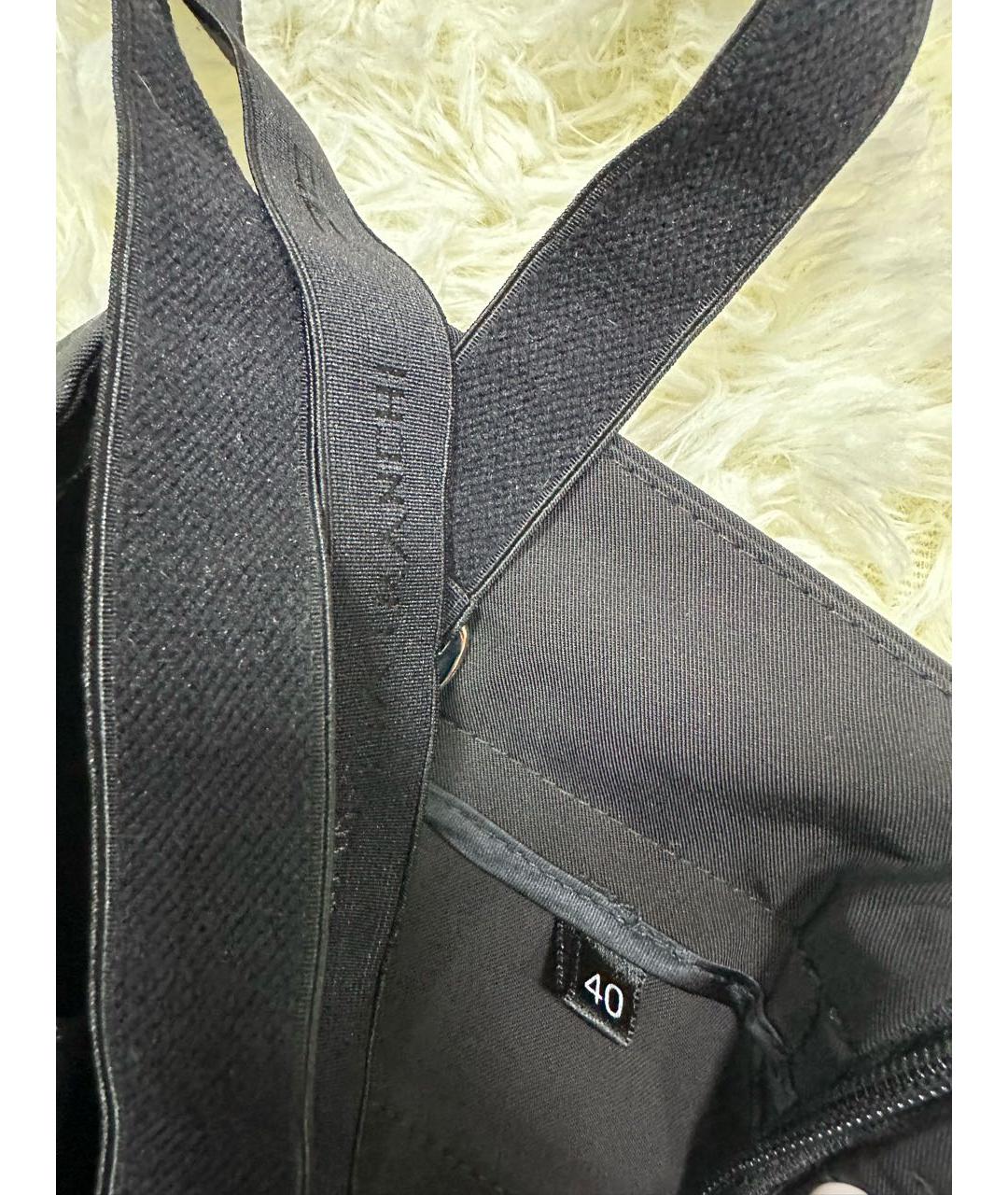 ELISABETTA FRANCHI Черные брюки широкие, фото 5