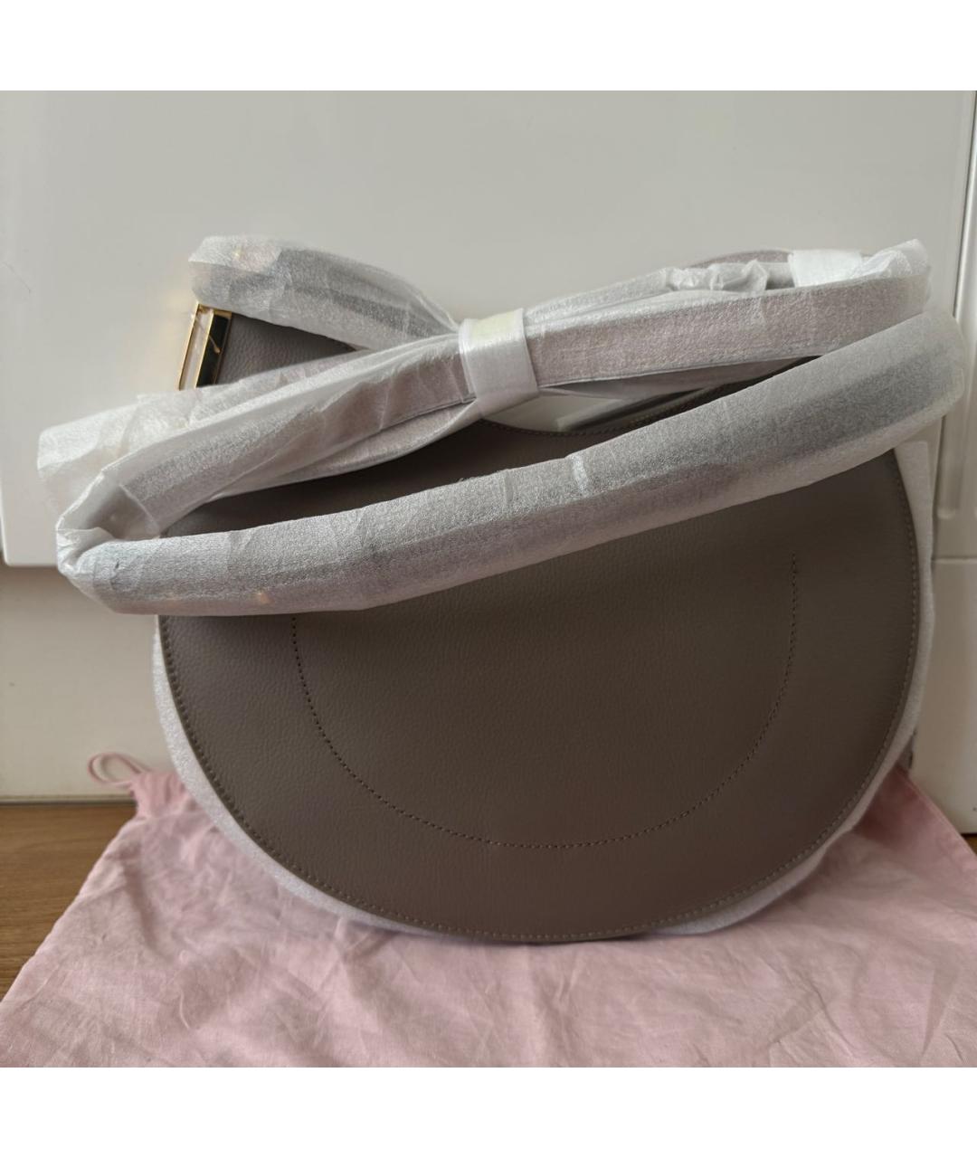 COCCINELLE Бежевая кожаная сумка через плечо, фото 3