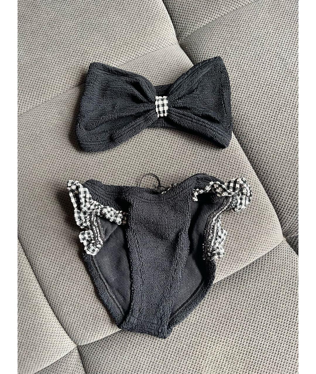 HUNZA G Черный купальник, фото 2