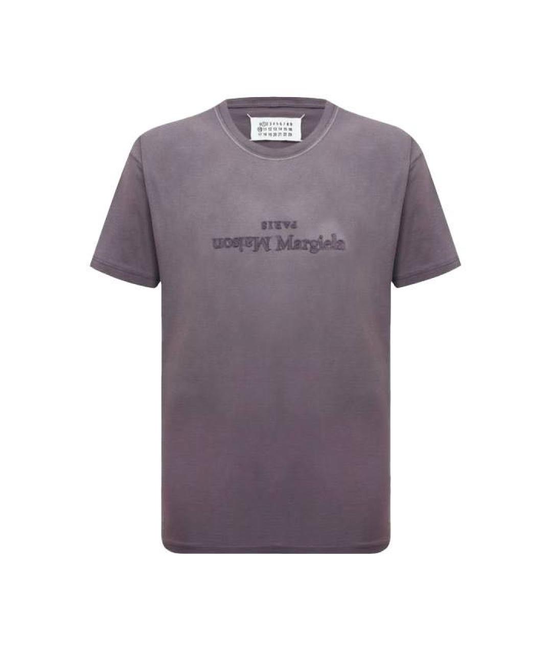 MAISON MARGIELA Фиолетовая хлопковая футболка, фото 1