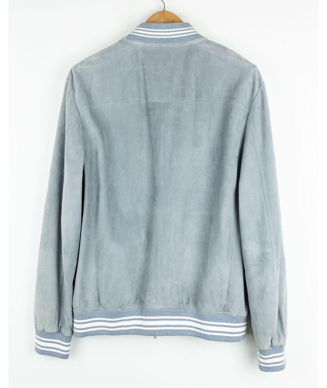 ELEVENTY Голубая замшевая куртка, фото 2