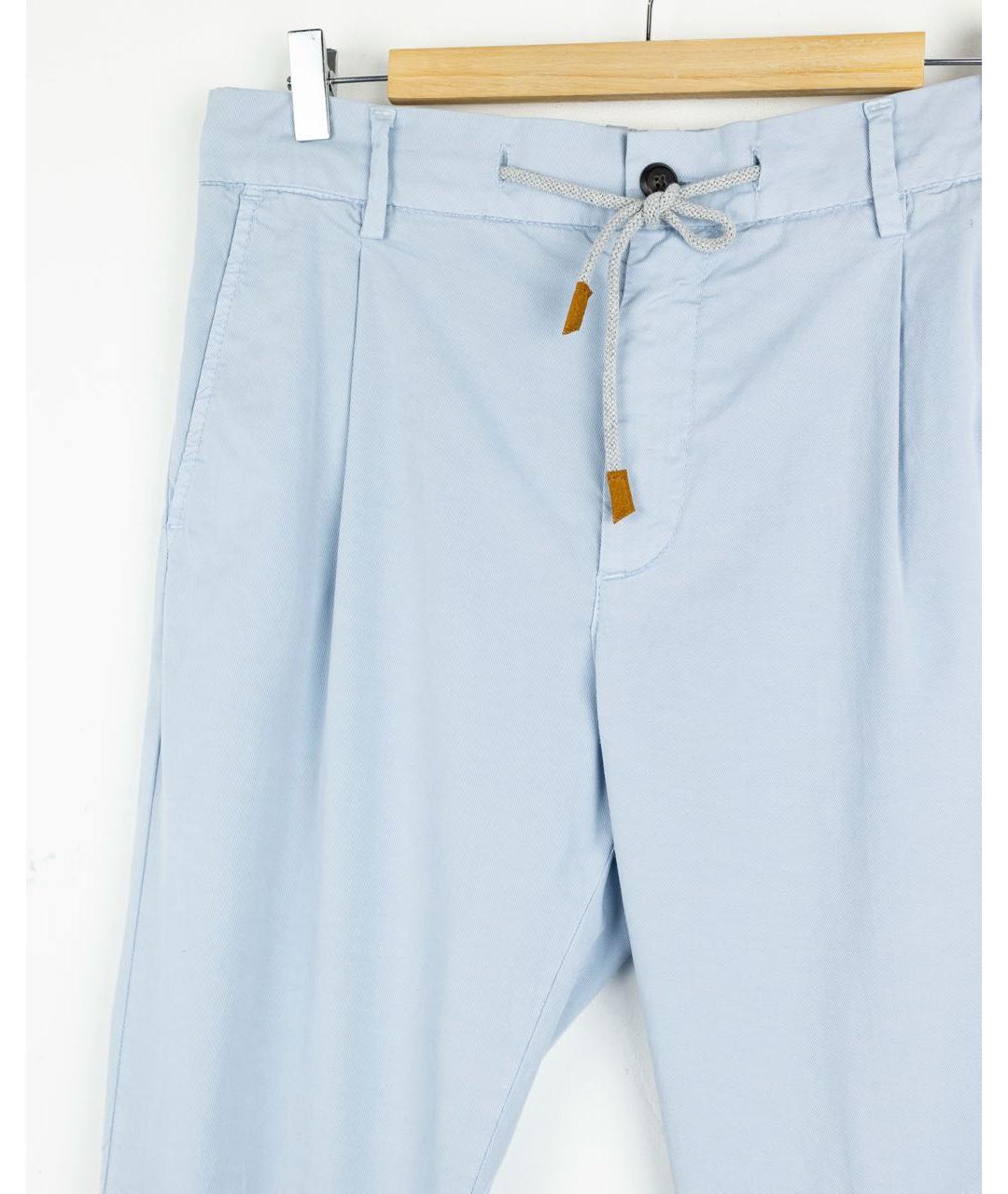 ELEVENTY Голубые повседневные брюки, фото 4