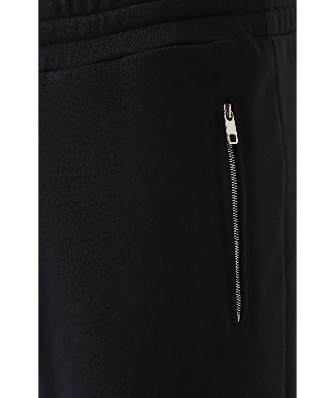 DOLCE&GABBANA Темно-синие хлопковые повседневные брюки, фото 4