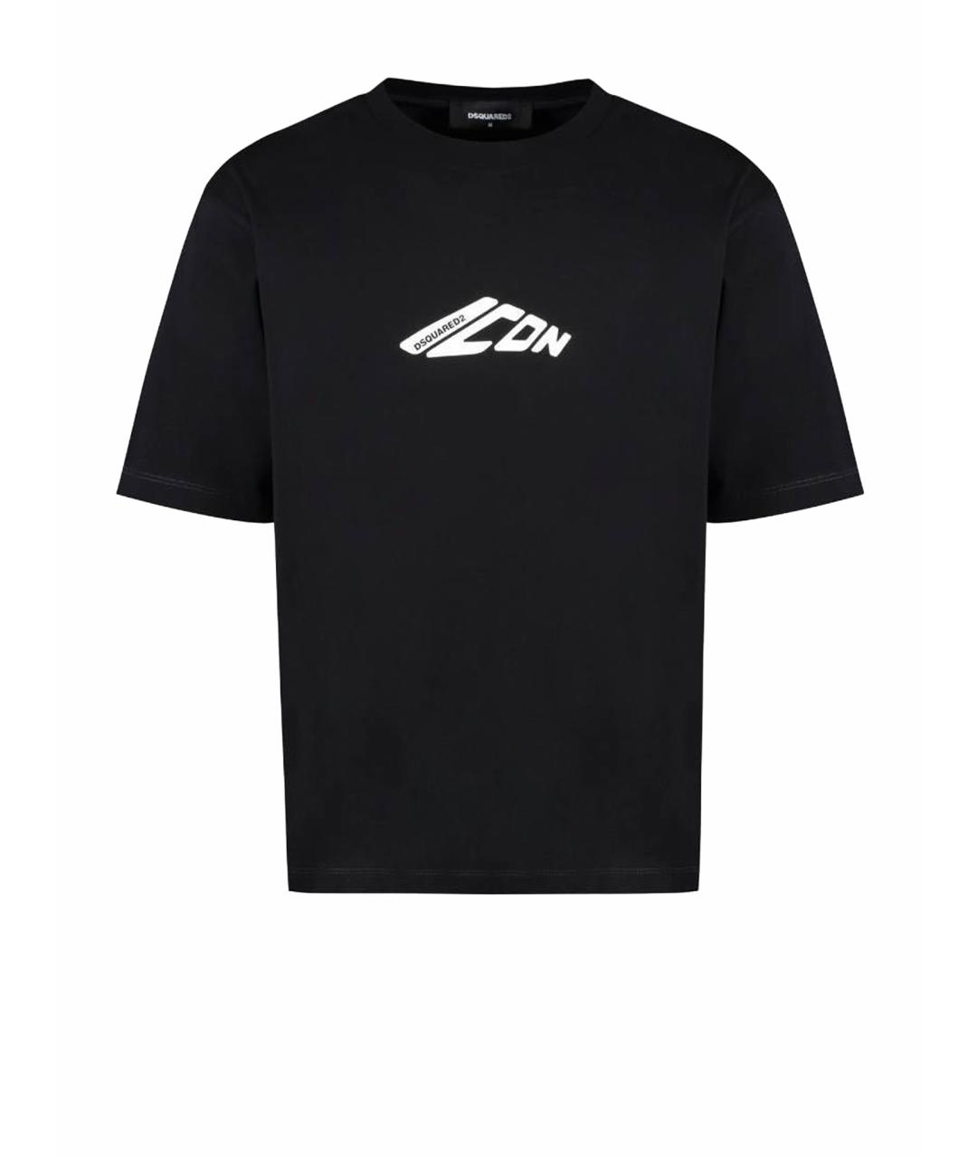 DSQUARED2 Черная хлопковая футболка, фото 1