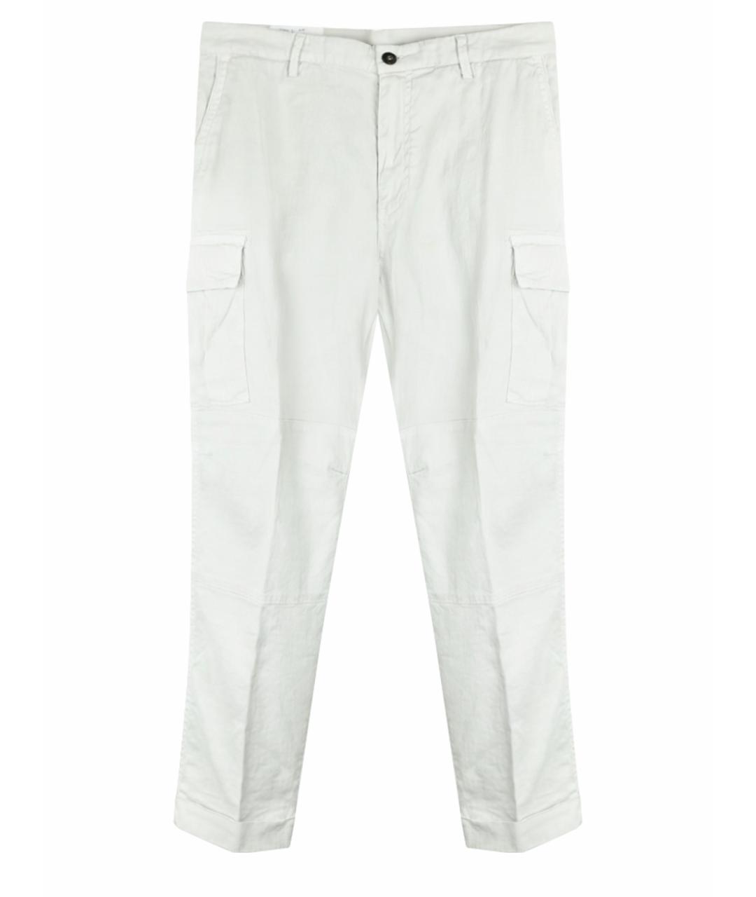 ELEVENTY Бежевые льняные повседневные брюки, фото 1