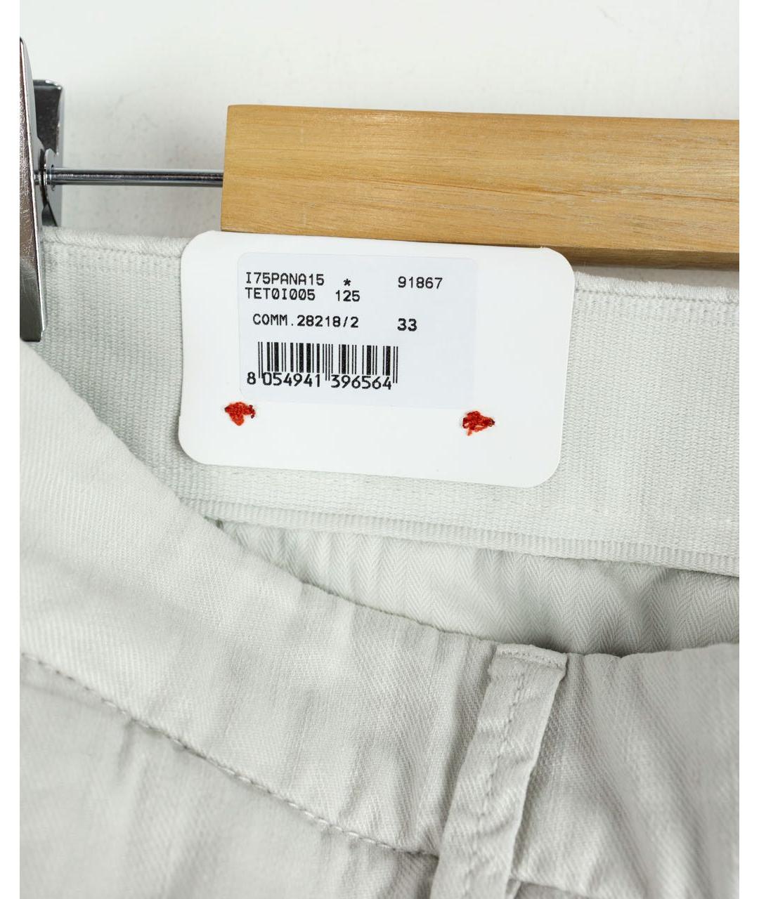 ELEVENTY Бежевые льняные повседневные брюки, фото 3