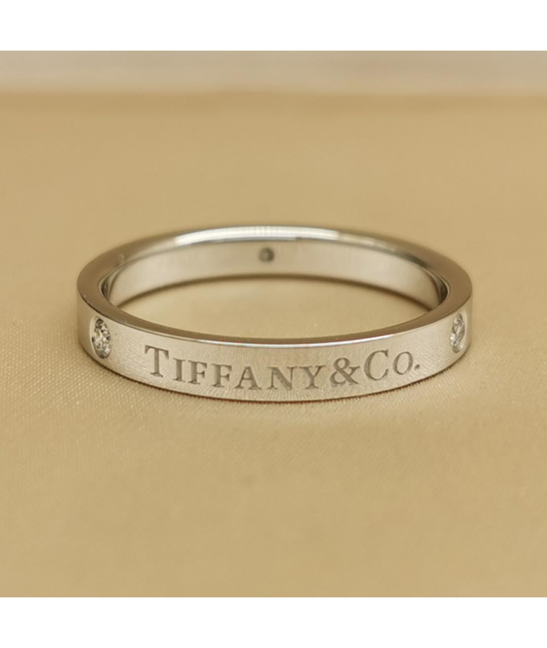TIFFANY&CO Серебряное платиновое кольцо, фото 2