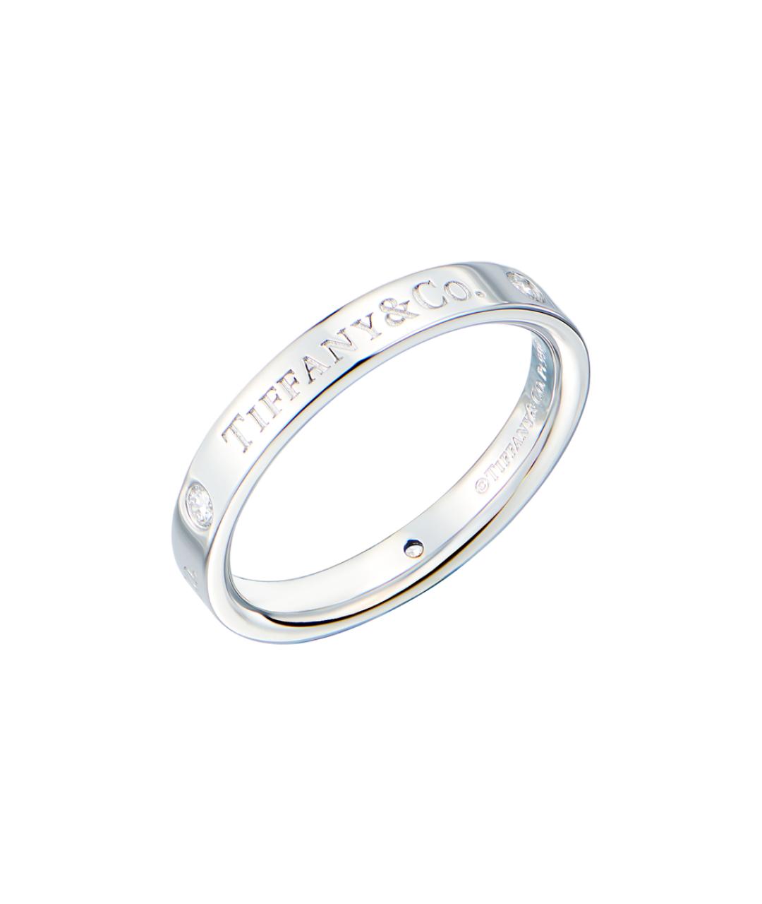 TIFFANY&CO Серебряное платиновое кольцо, фото 5