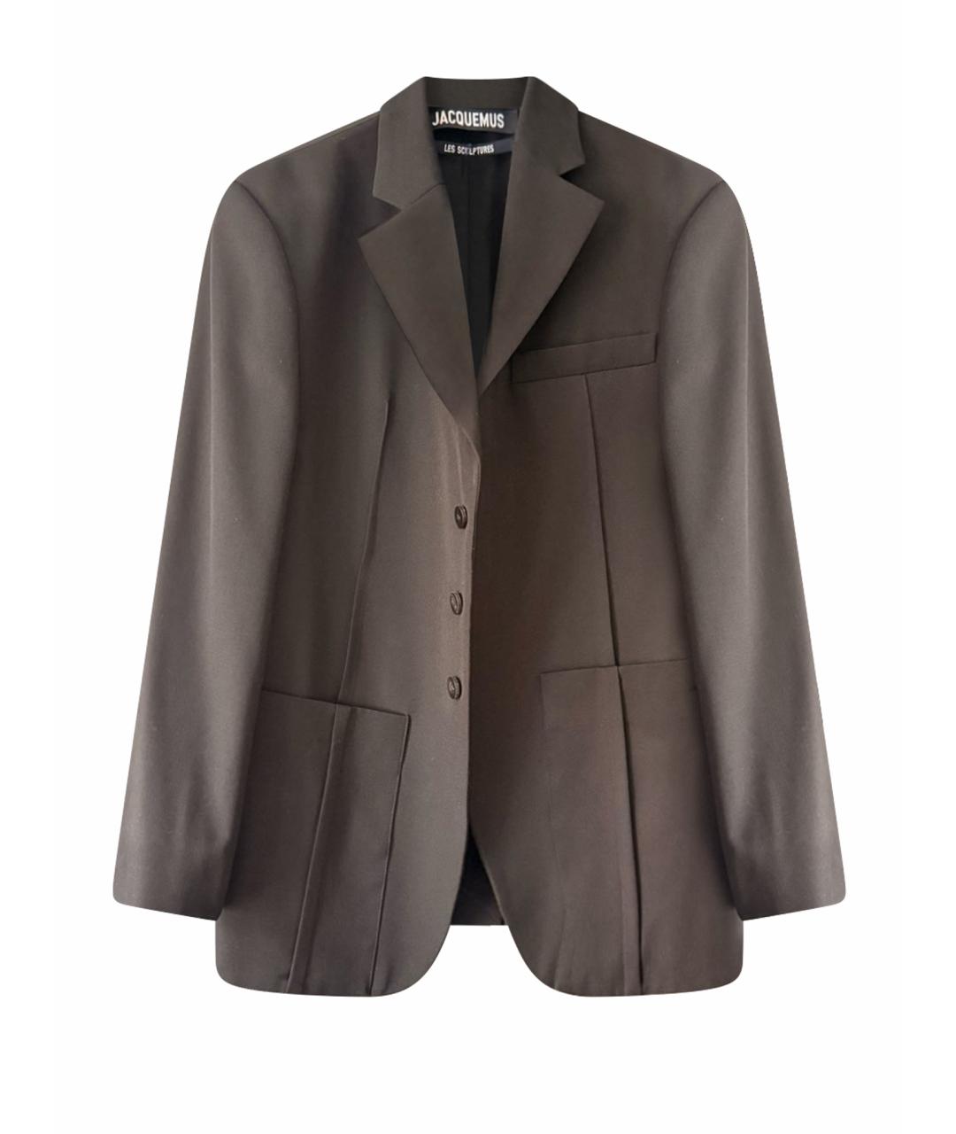 JACQUEMUS Черный хлопковый жакет/пиджак, фото 1