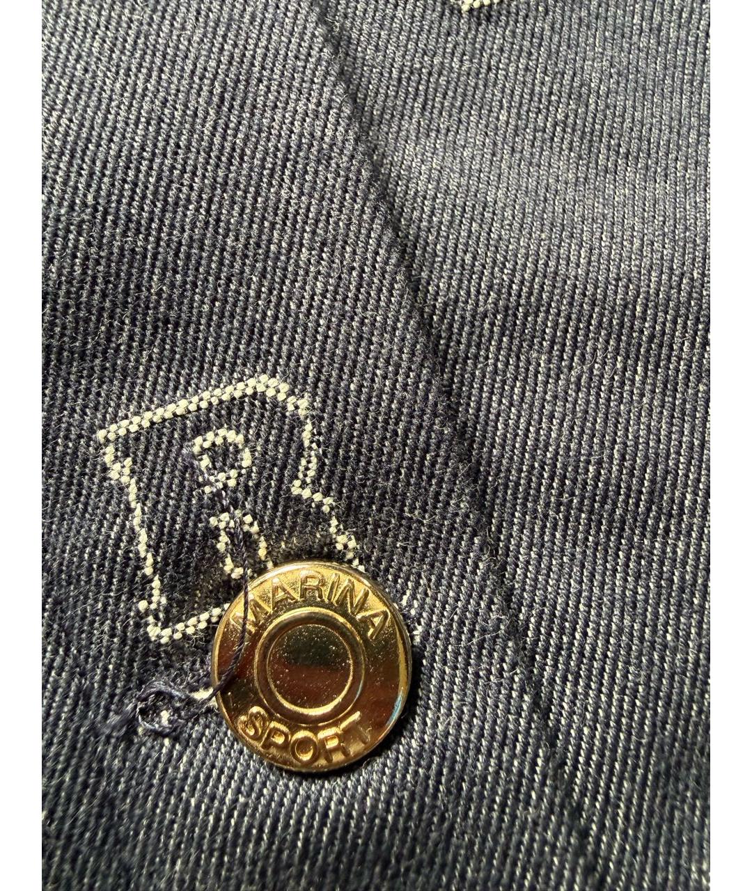 'S MAX MARA Темно-синяя деним куртка, фото 4