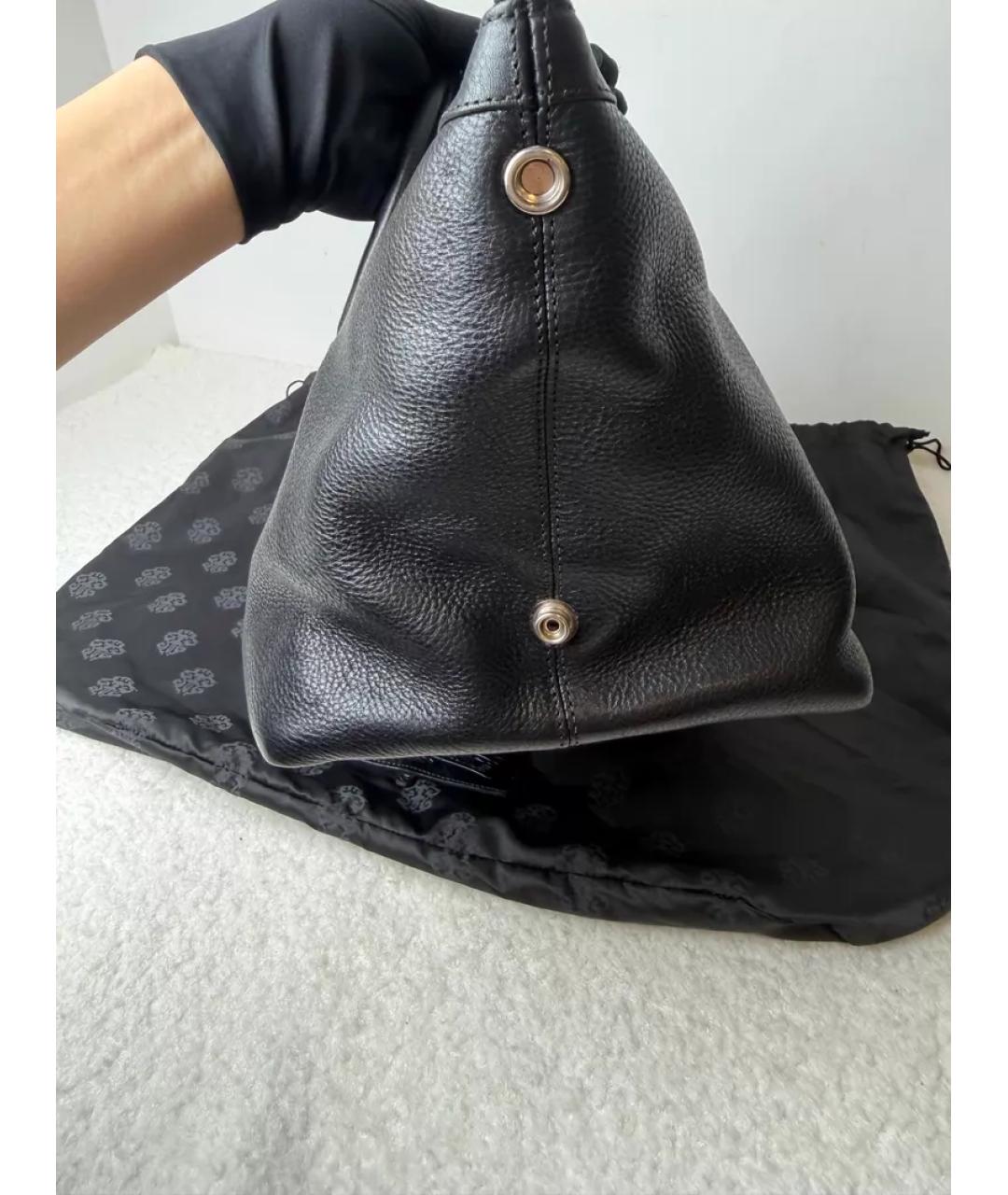 CHROME HEARTS Черная кожаная сумка тоут, фото 7