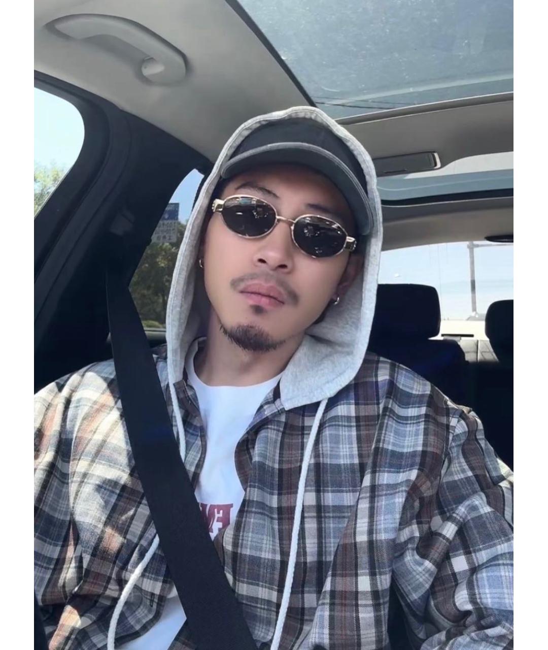 CELINE Серебряные металлические солнцезащитные очки, фото 7